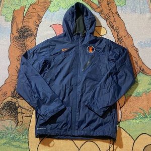 Nike University of Illinois Full Zip Weatherproof Windbreaker Size Adult Small